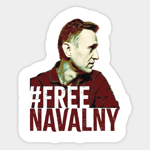 FREE-NAVALNY Sticker by Suarezmess